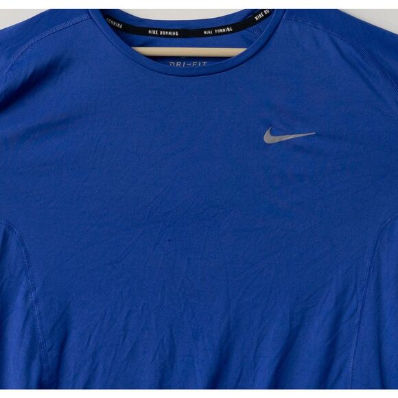 Nike Running Men's Training Top Shirt Ozone Blue Size‎ L - Picture 2 of 5